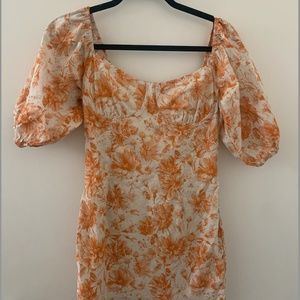 ACOA Floral Bodycon Mini Dress